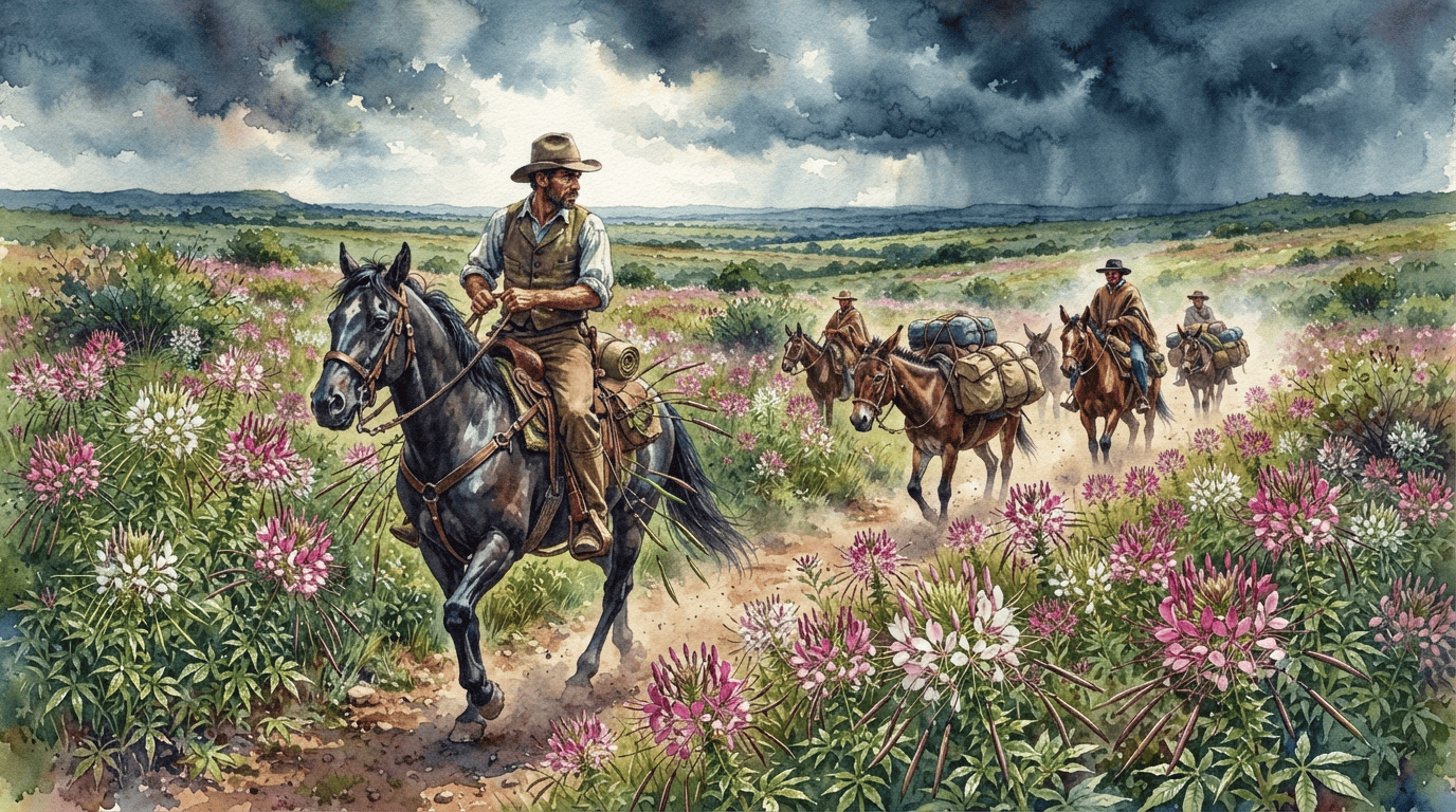 Scena storica illustrata per Fiore ragno