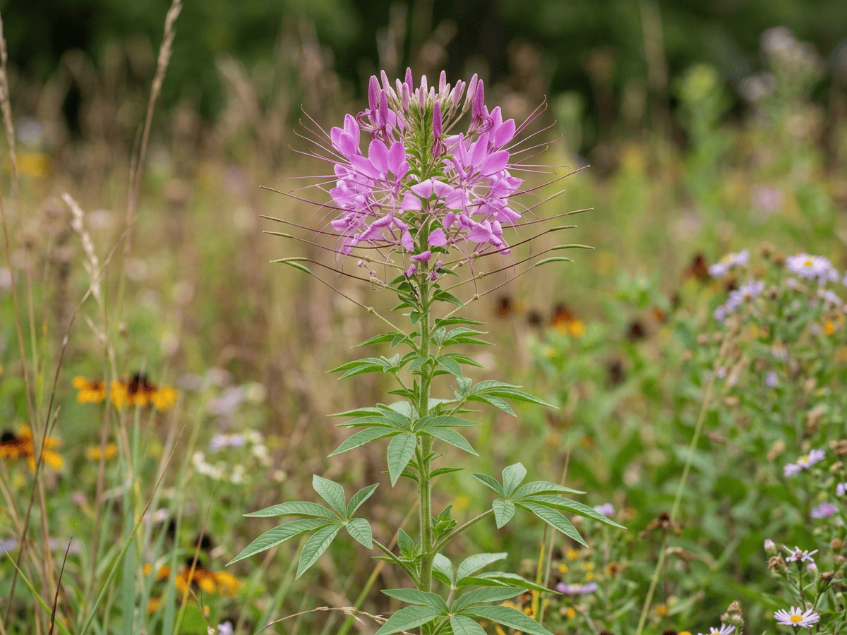 cléome denté (Cleome serrulata), plante entière