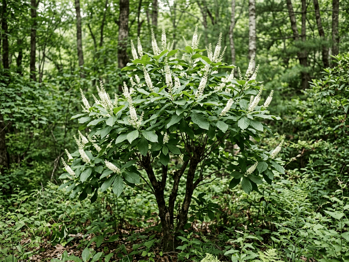 산매화오리나무(Clethra acuminata) 전체 모습