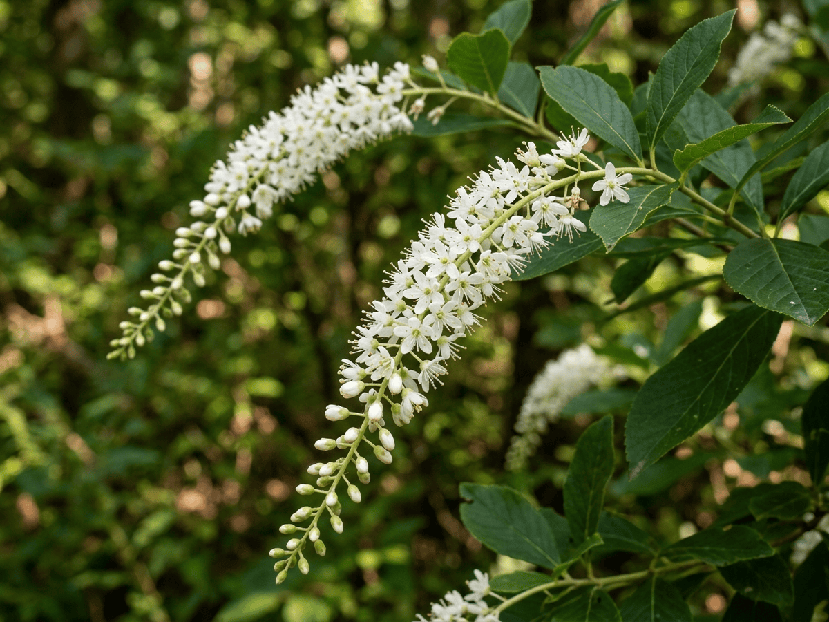 산매화오리나무의 계절별 모습