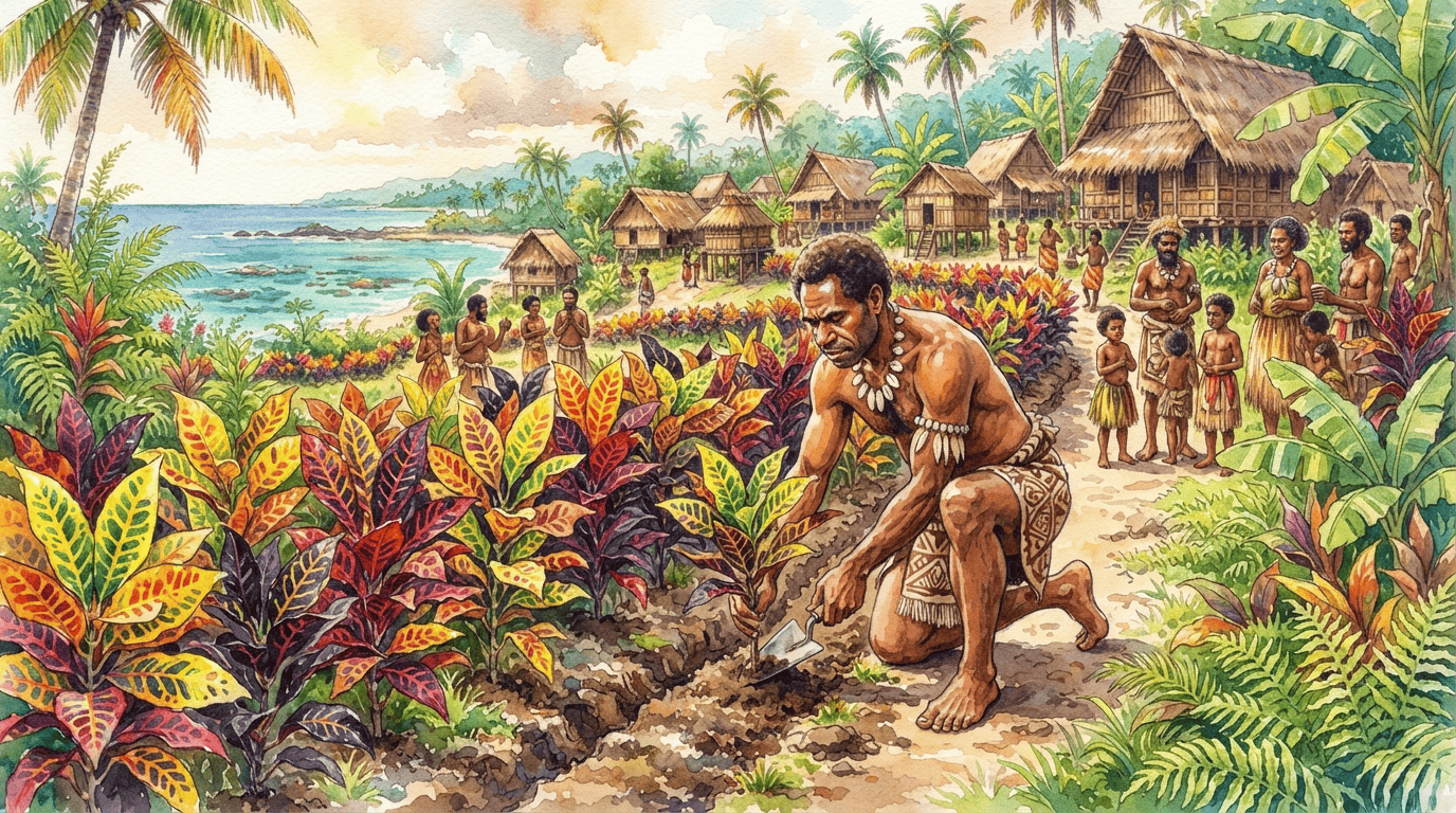 Escena histórica ilustrada de Crotón