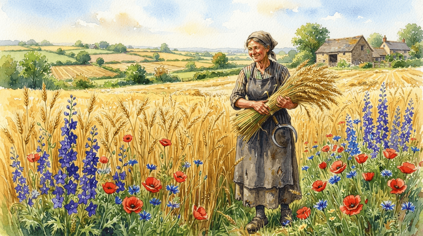 Scena storica illustrata per Speronella dei campi