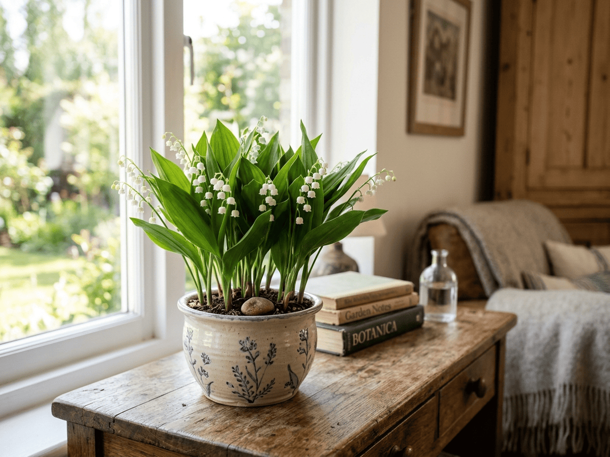 Muguet dans un jardin