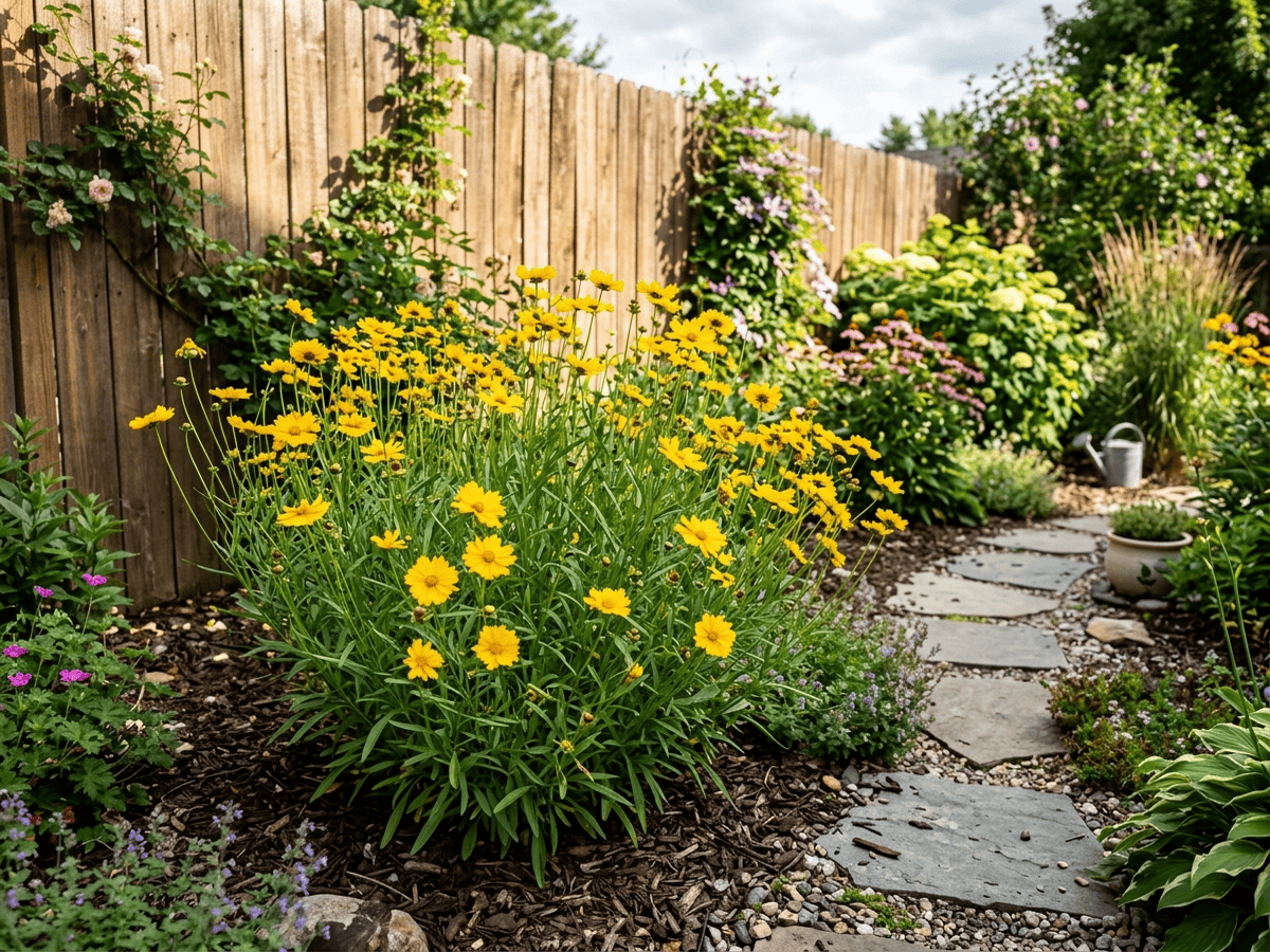 Lance-Leaved Coreopsis in a garden setting