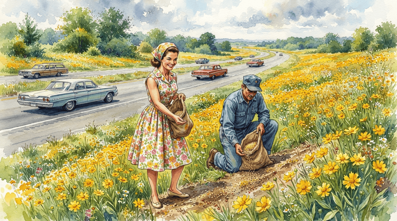 Illustrated historical scene for Lance-Leaved Coreopsis
