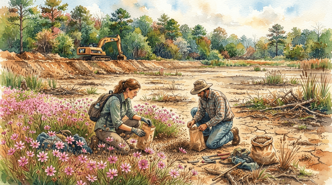 Scena storica illustrata per Coreopsis rosa