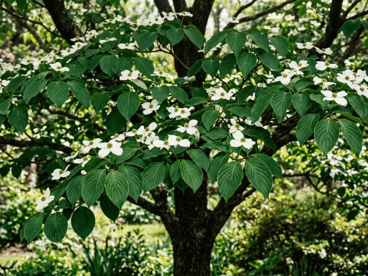 Cornouiller à fleurs (Cornus florida), plante entière