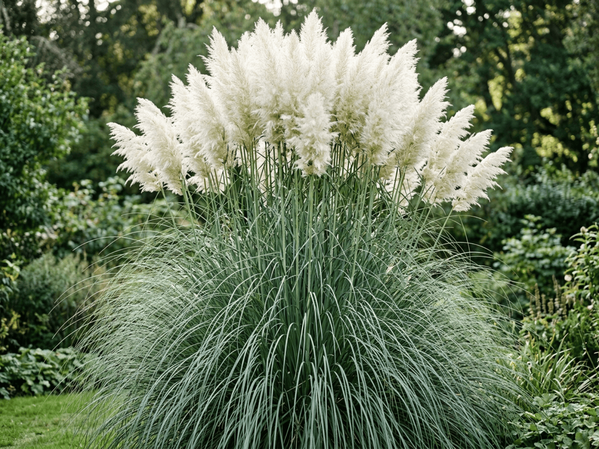 Pampas Grass (Cortaderia selloana), whole plant
