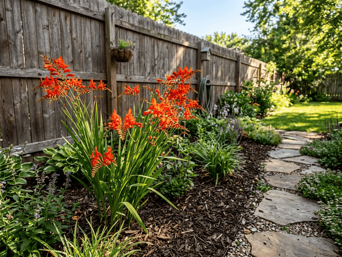 Crocosmia in giardino