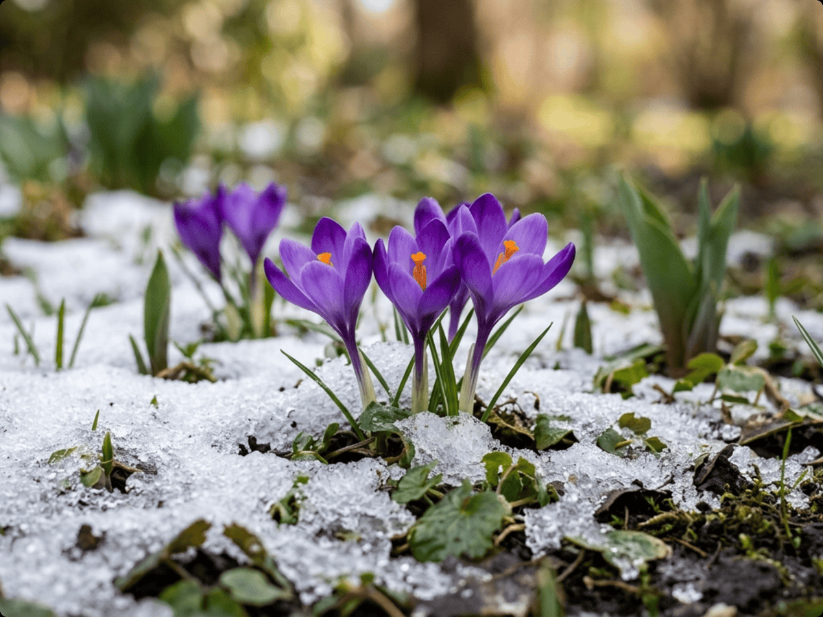 Frühlings-Krokus im Garten