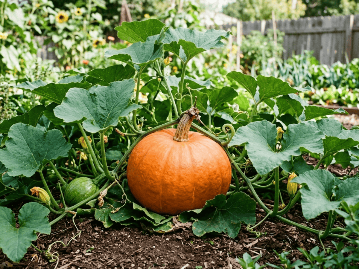 서양호박(Cucurbita maxima) 전체 모습