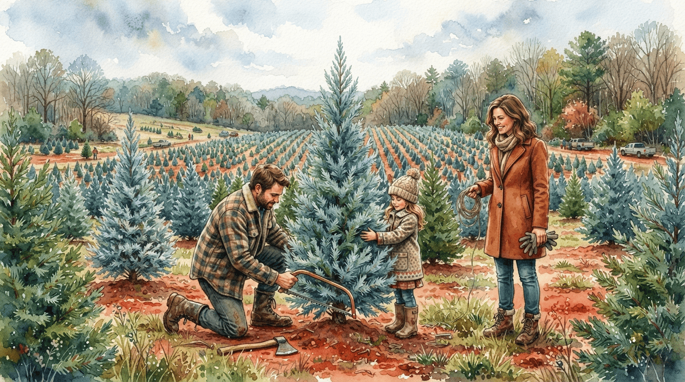 Illustrated historical scene for Arizona Cypress