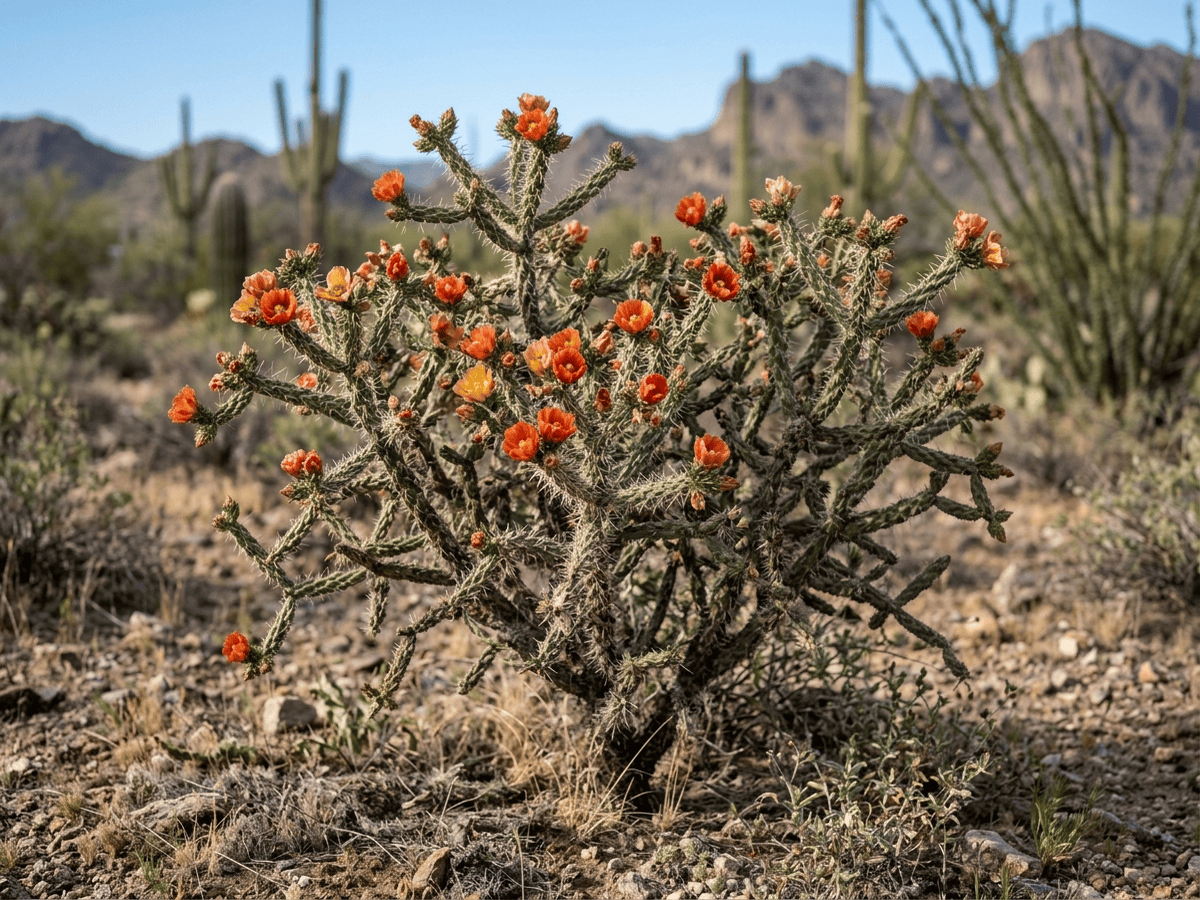 Deerhorn Cholla (Cylindropuntia versicolor), whole plant