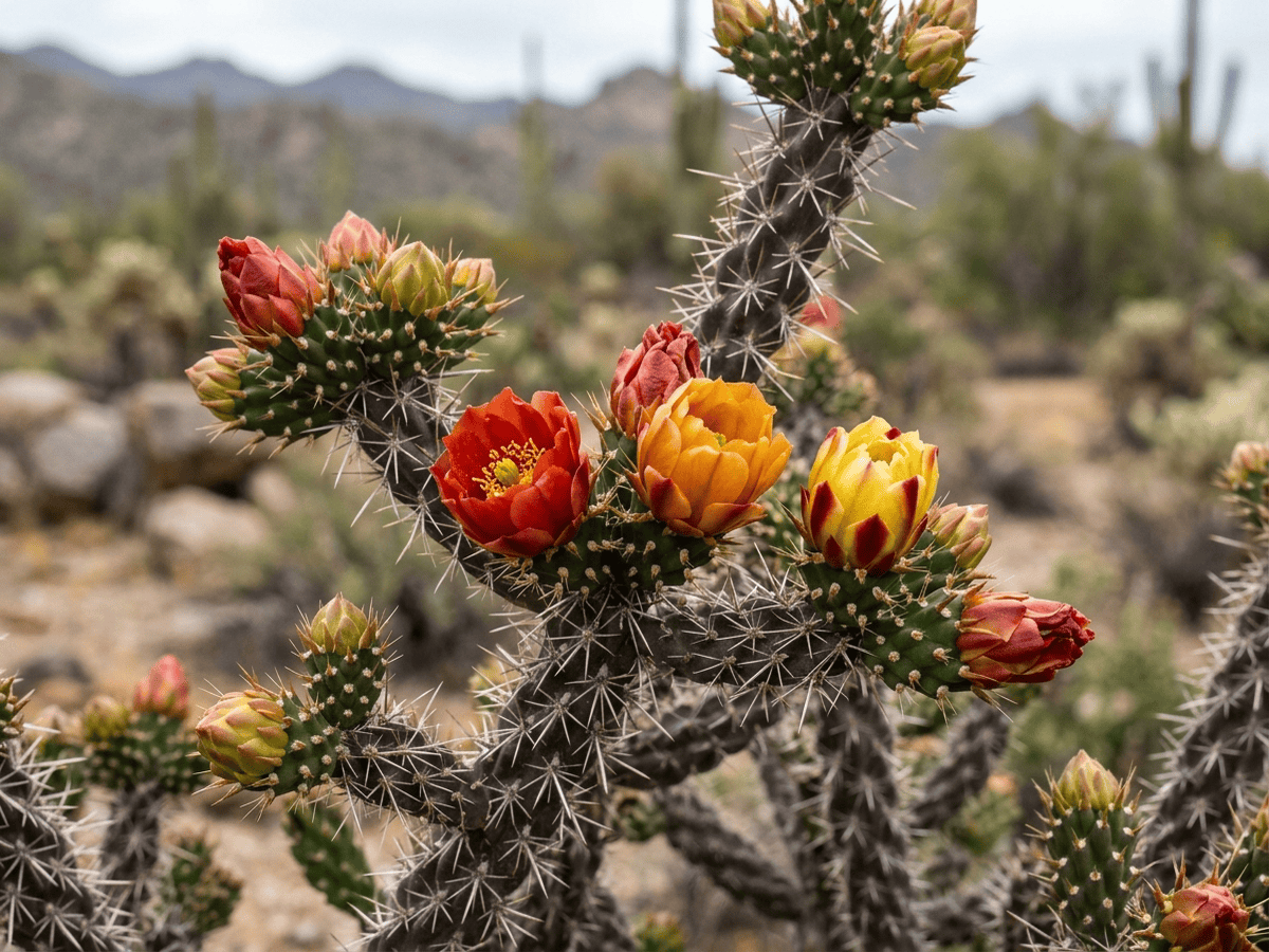 Deerhorn Cholla — seasonal appearance