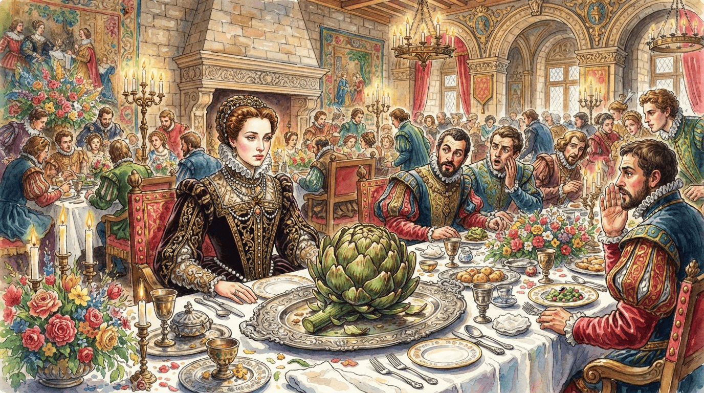 Cena histórica ilustrada de Cardo