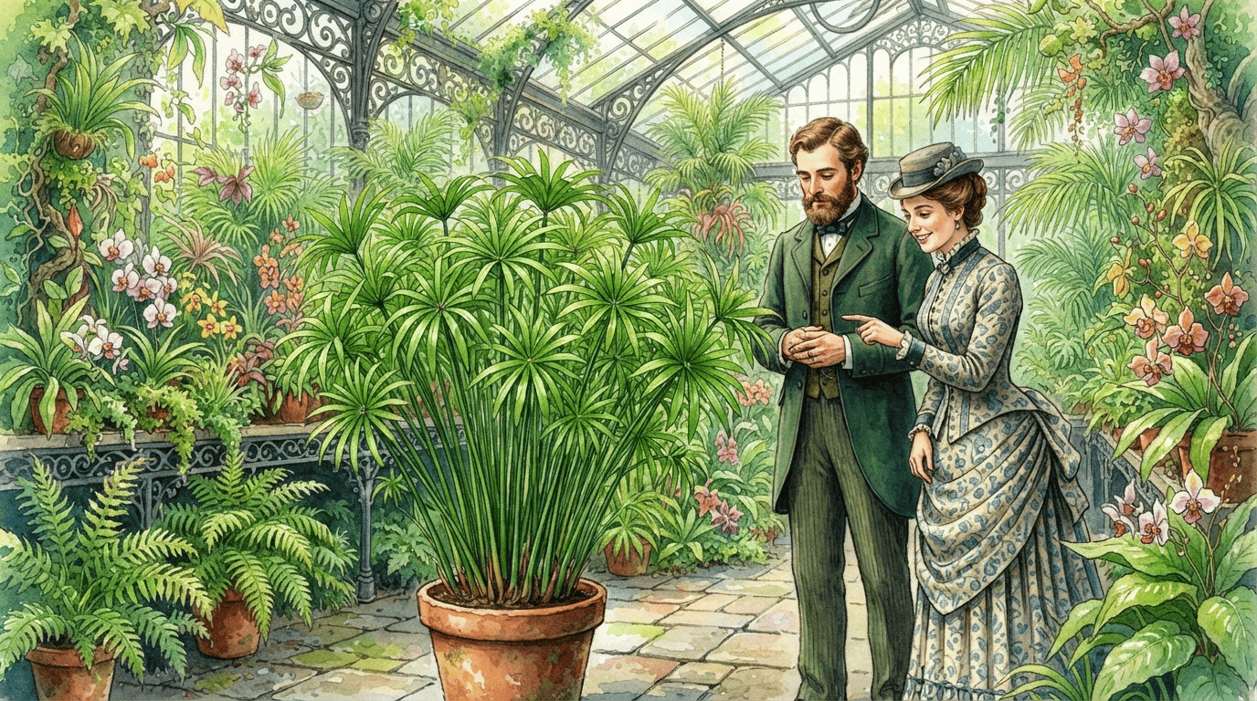 Illustrierte historische Szene zu Zyperngras