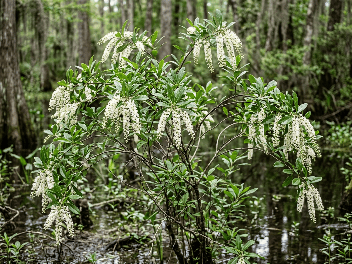 Sumpf-Cyrilla (Cyrilla racemiflora), ganze Pflanze