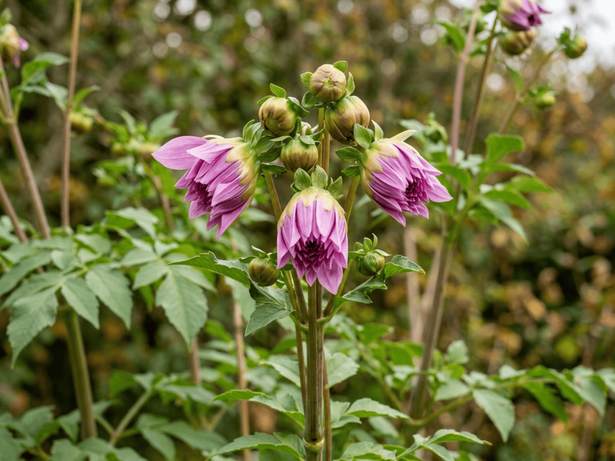 Dalia arborea — aspetto stagionale