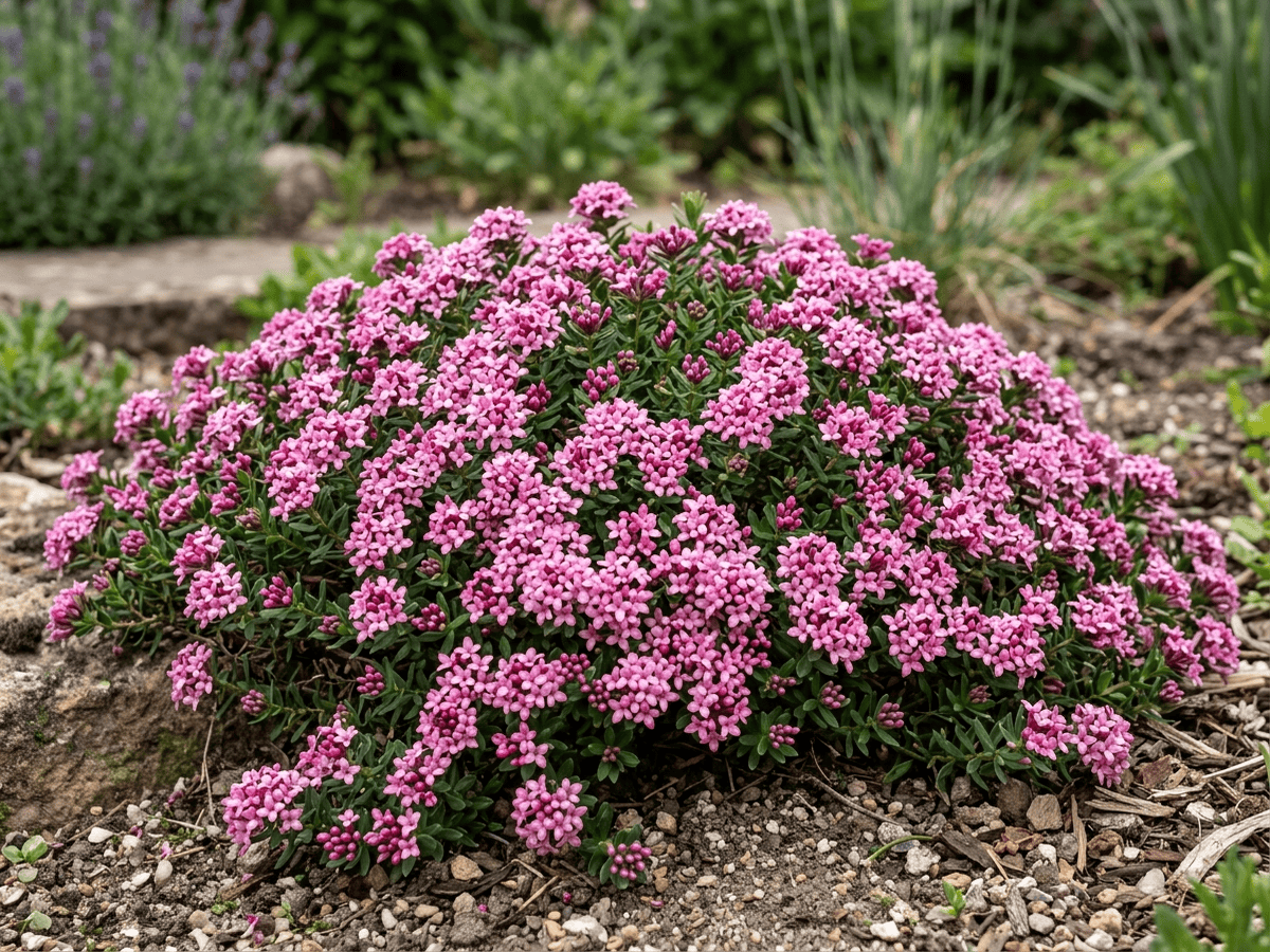 Rose Daphne (Daphne cneorum), whole plant