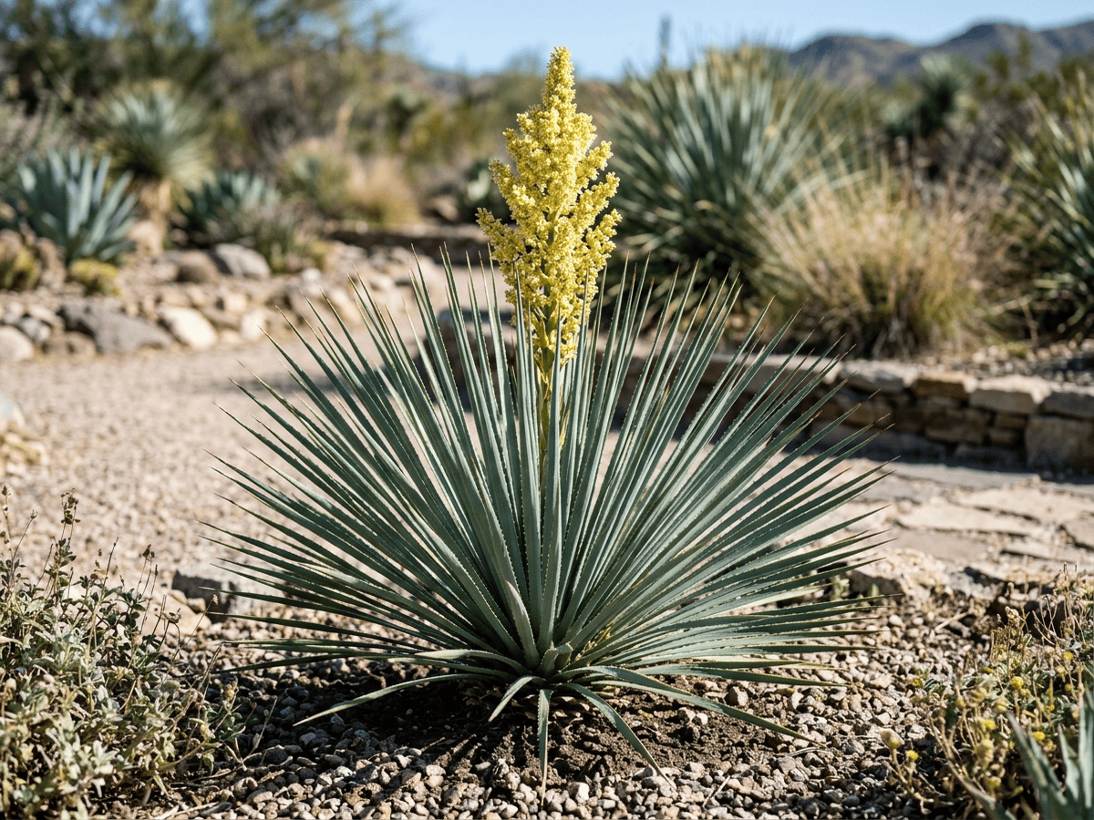 Sotol di Wheeler (Dasylirion wheeleri), pianta intera