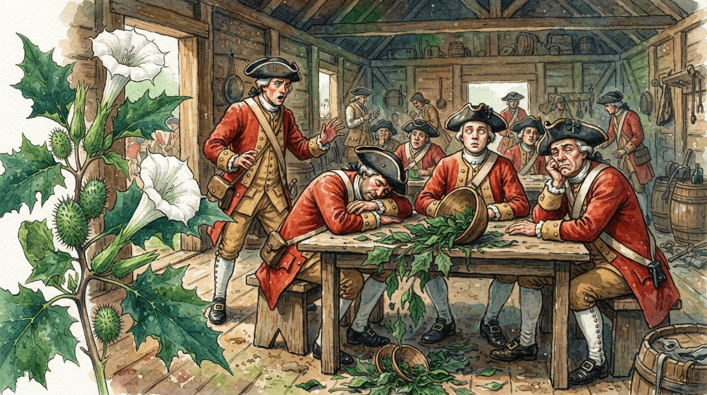 Scène historique illustrée pour Stramoine commune