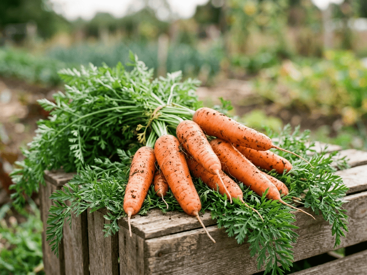 Carota selvatica — primo piano di foglie e fiori