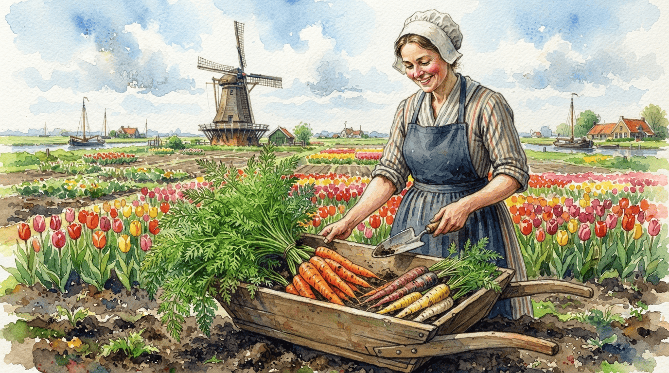 Scena storica illustrata per Carota selvatica