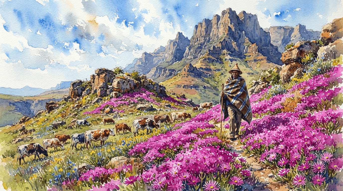 Illustrierte historische Szene zu Coopers Mittagsblume
