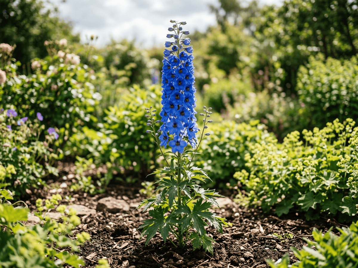 Speronella alpina (Delphinium elatum), pianta intera