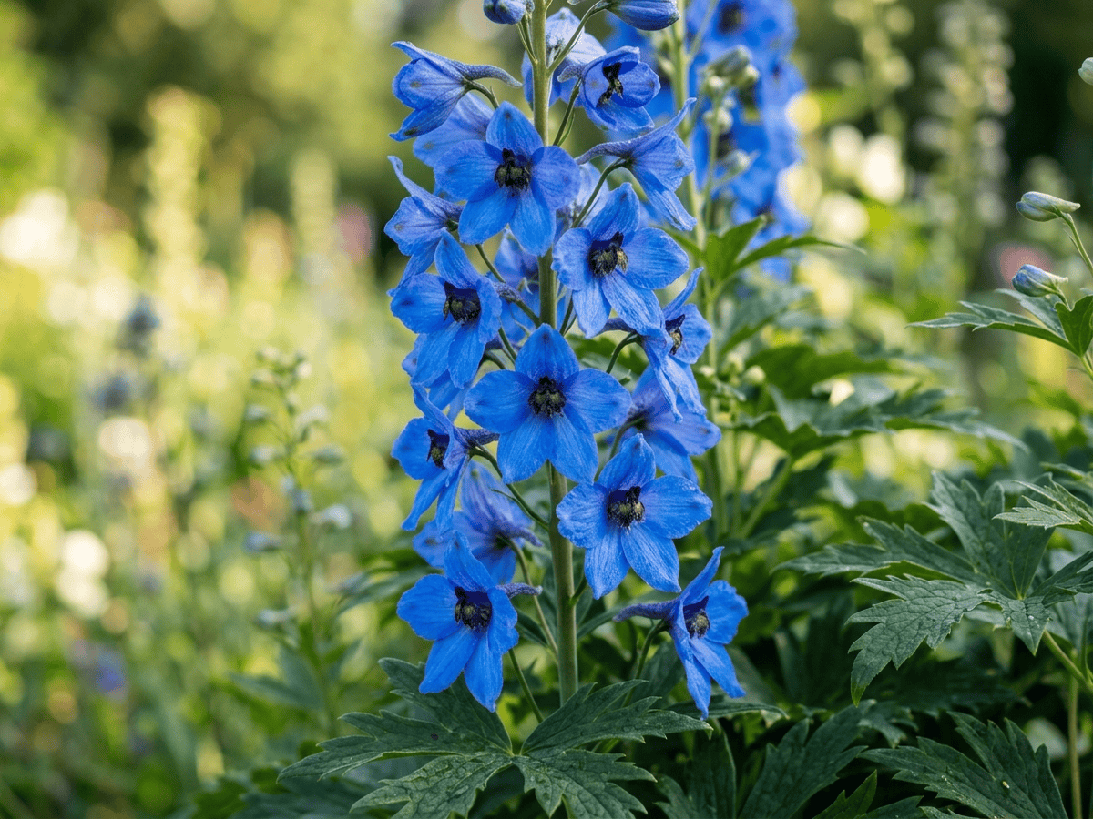 Speronella alpina — primo piano di foglie e fiori