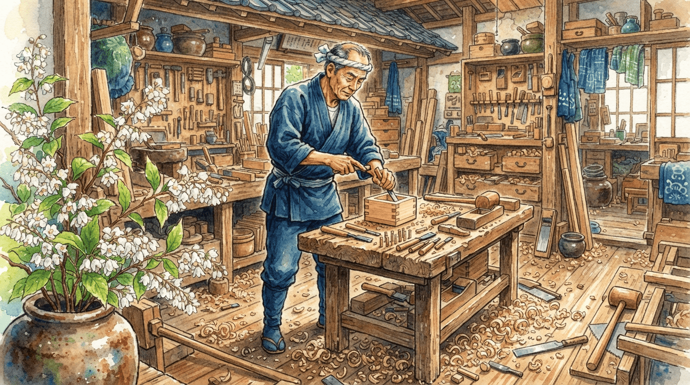Scena storica illustrata per Deutzia crenata