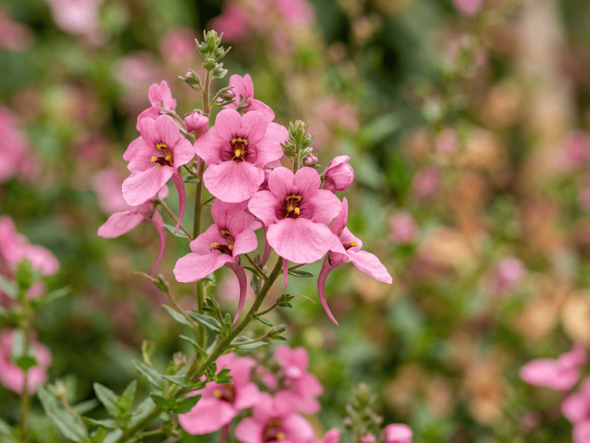 Twinspur — close-up of leaves and flowers
