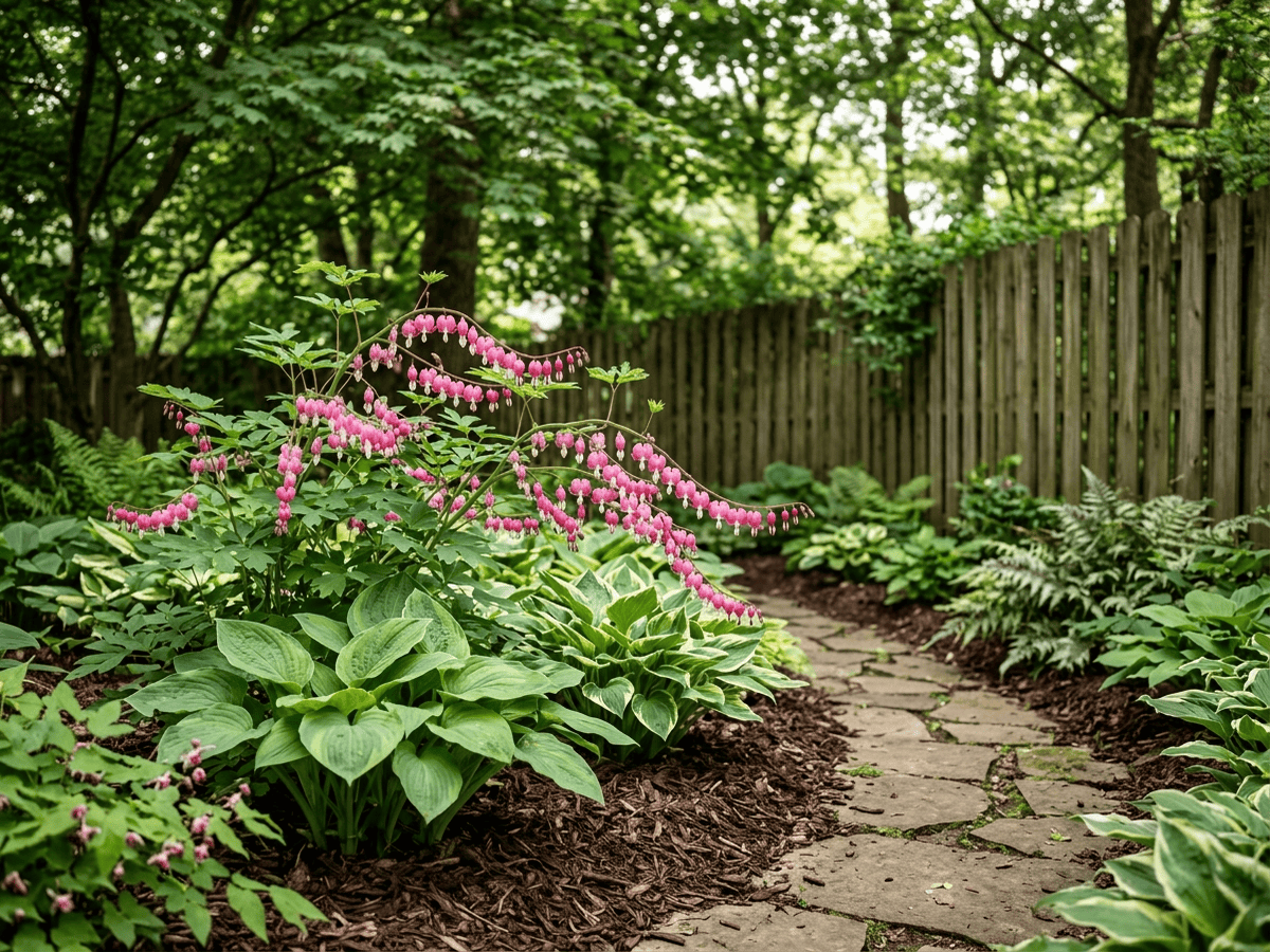 Bleeding Heart in a garden setting