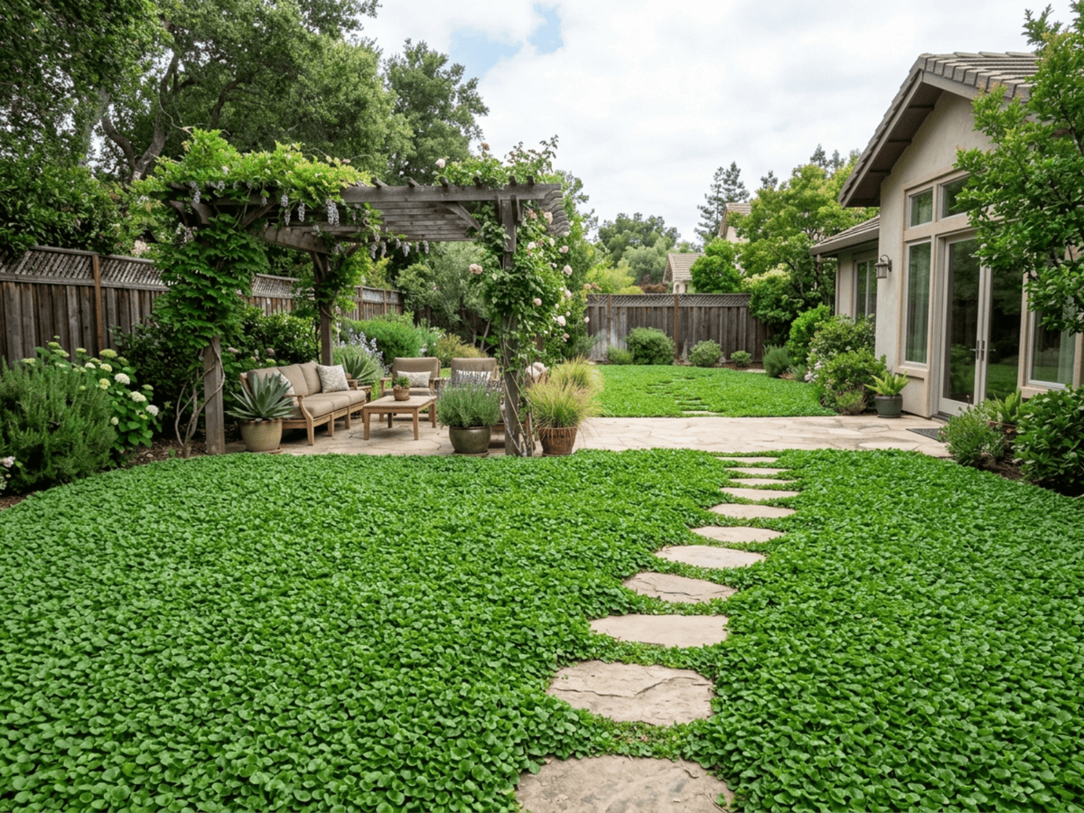 Kidney Weed in a garden setting