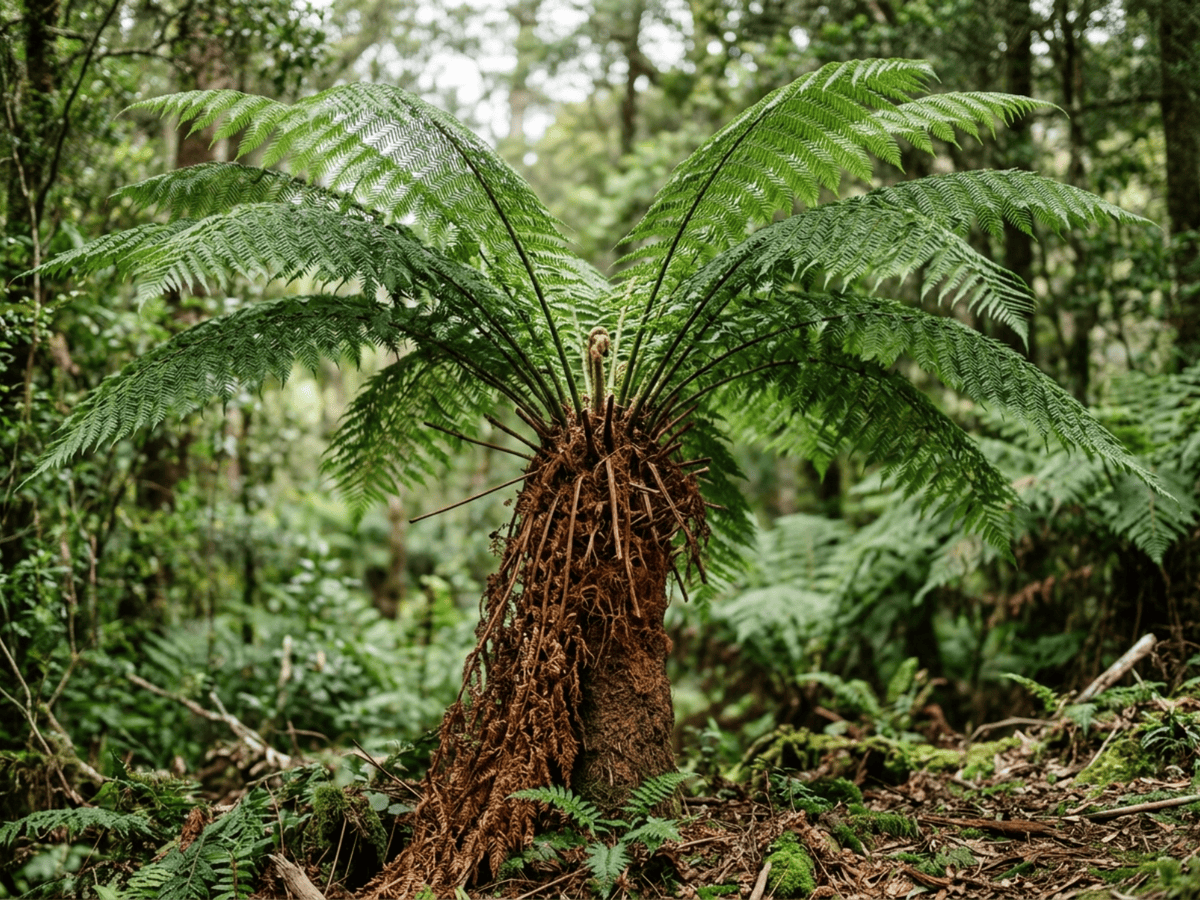 Man Fern (Dicksonia antarctica), whole plant