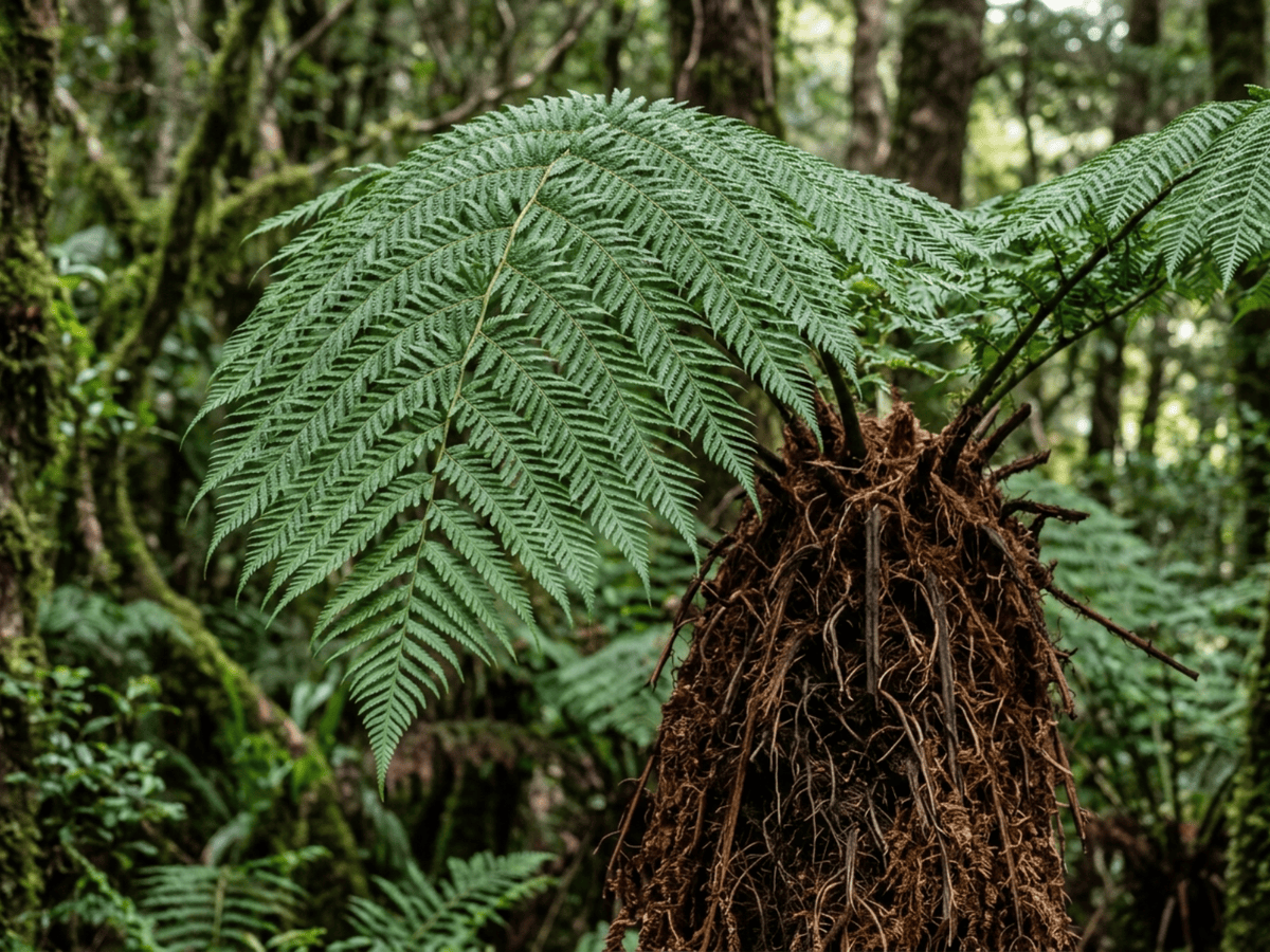 Man Fern — close-up of leaves and flowers