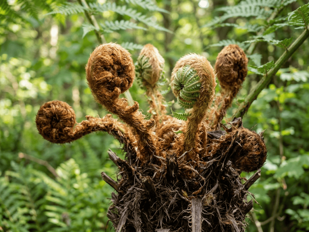 Man Fern — seasonal appearance