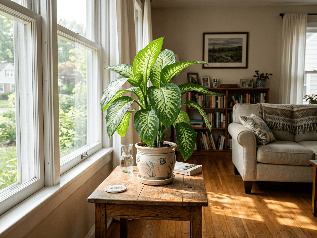 Dumb Cane in a garden setting