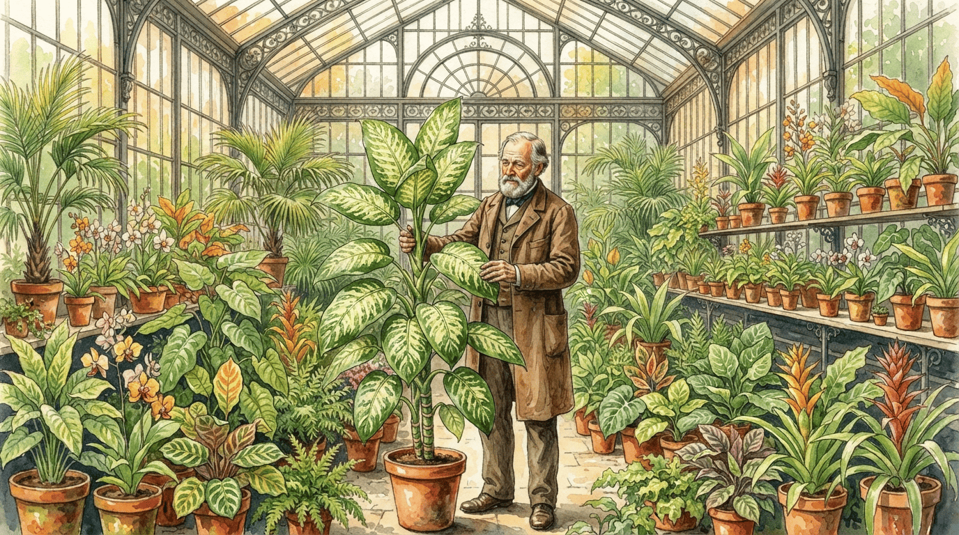 Illustrated historical scene for Dumb Cane