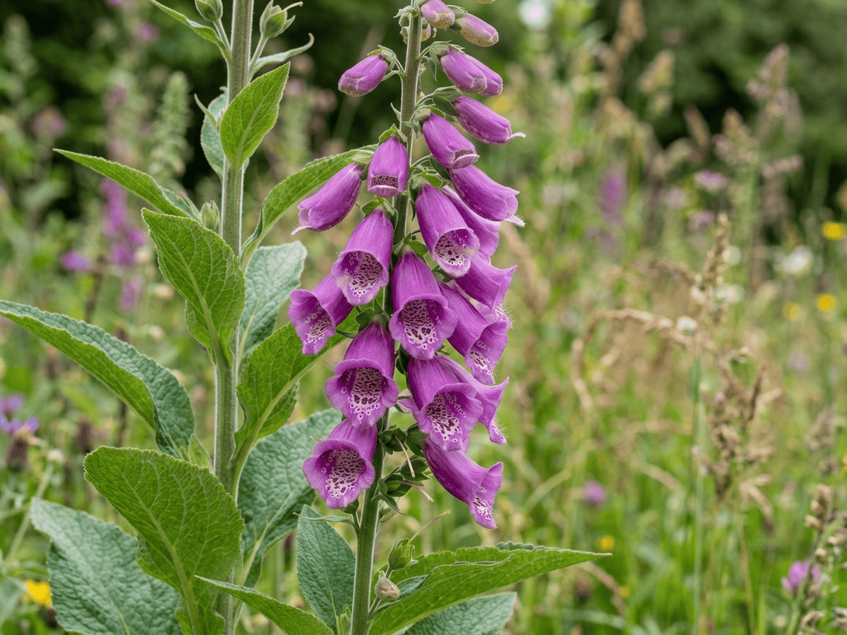 Dedalera — primer plano de hojas y flores