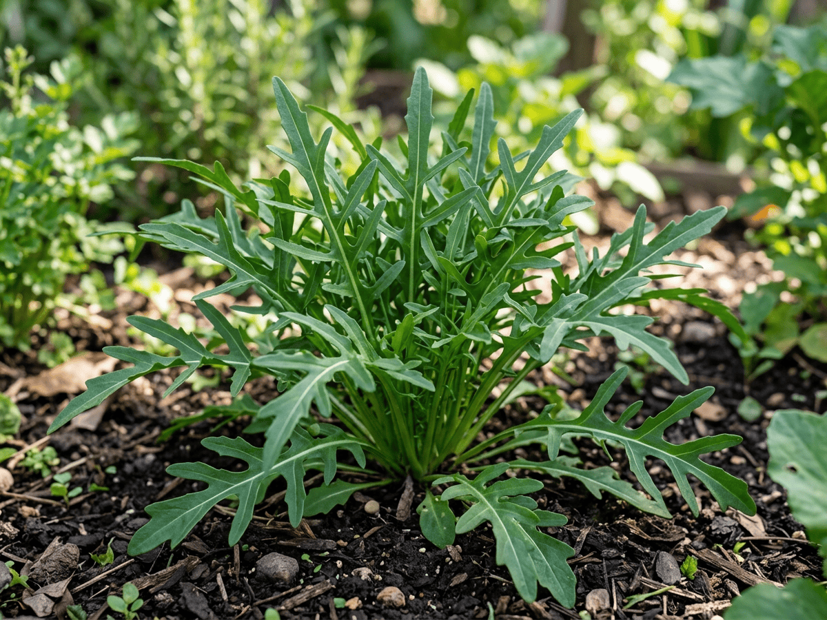 Rúcula-selvagem (Diplotaxis tenuifolia), planta inteira