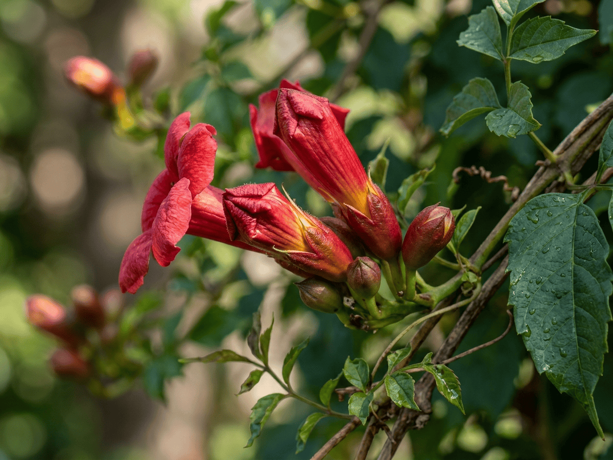 Fiore di sangue messicano — aspetto stagionale