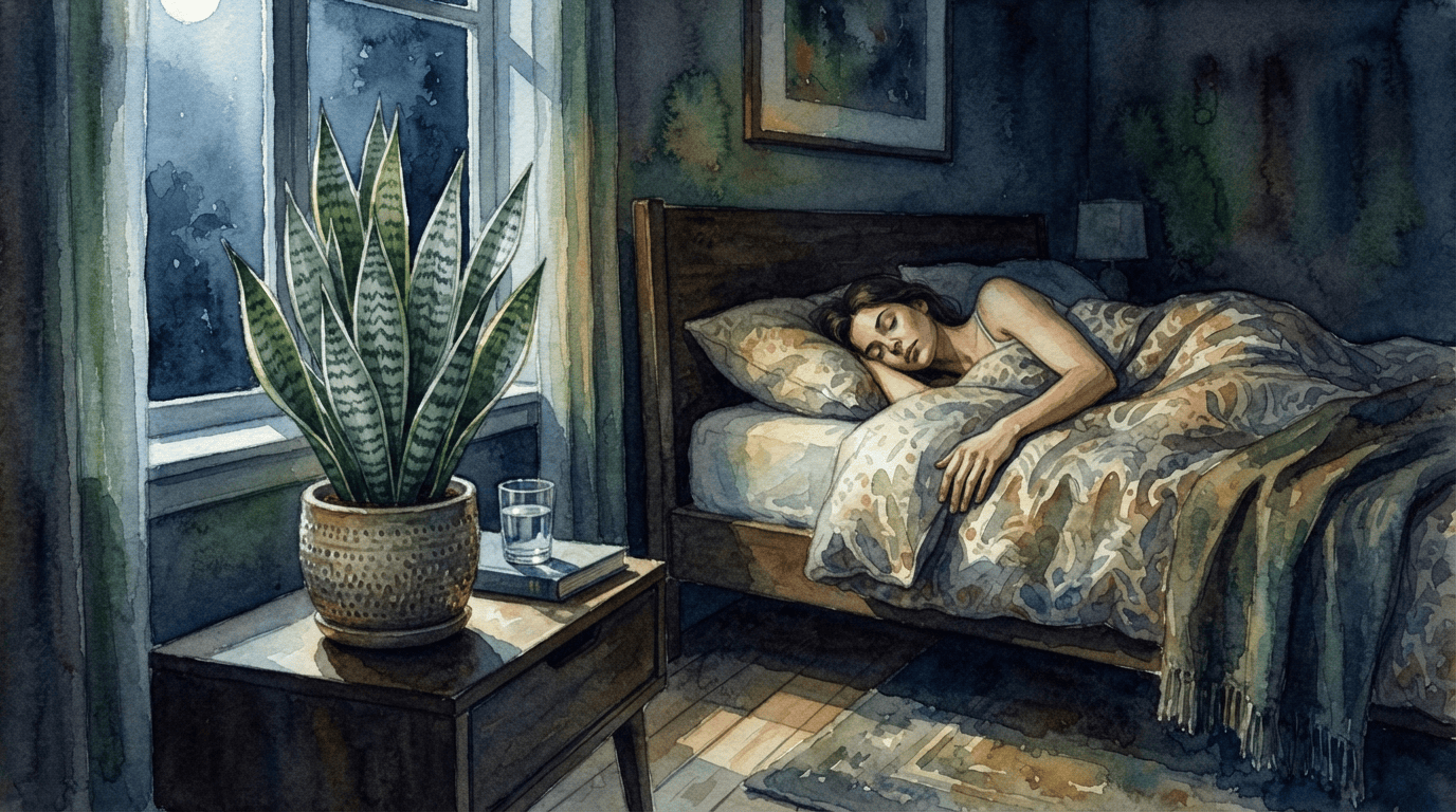 Illustrated historical scene for Snake Plant