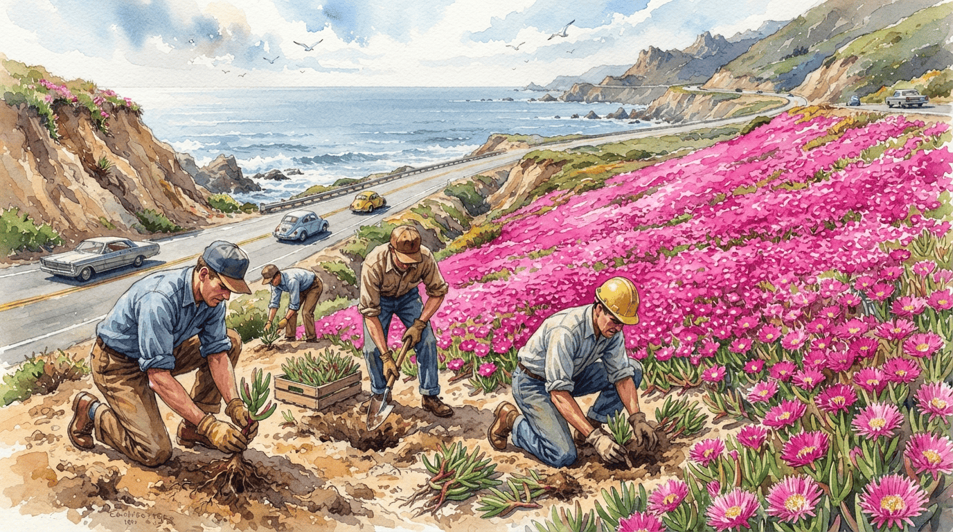 Escena histórica ilustrada de Rocío púrpura
