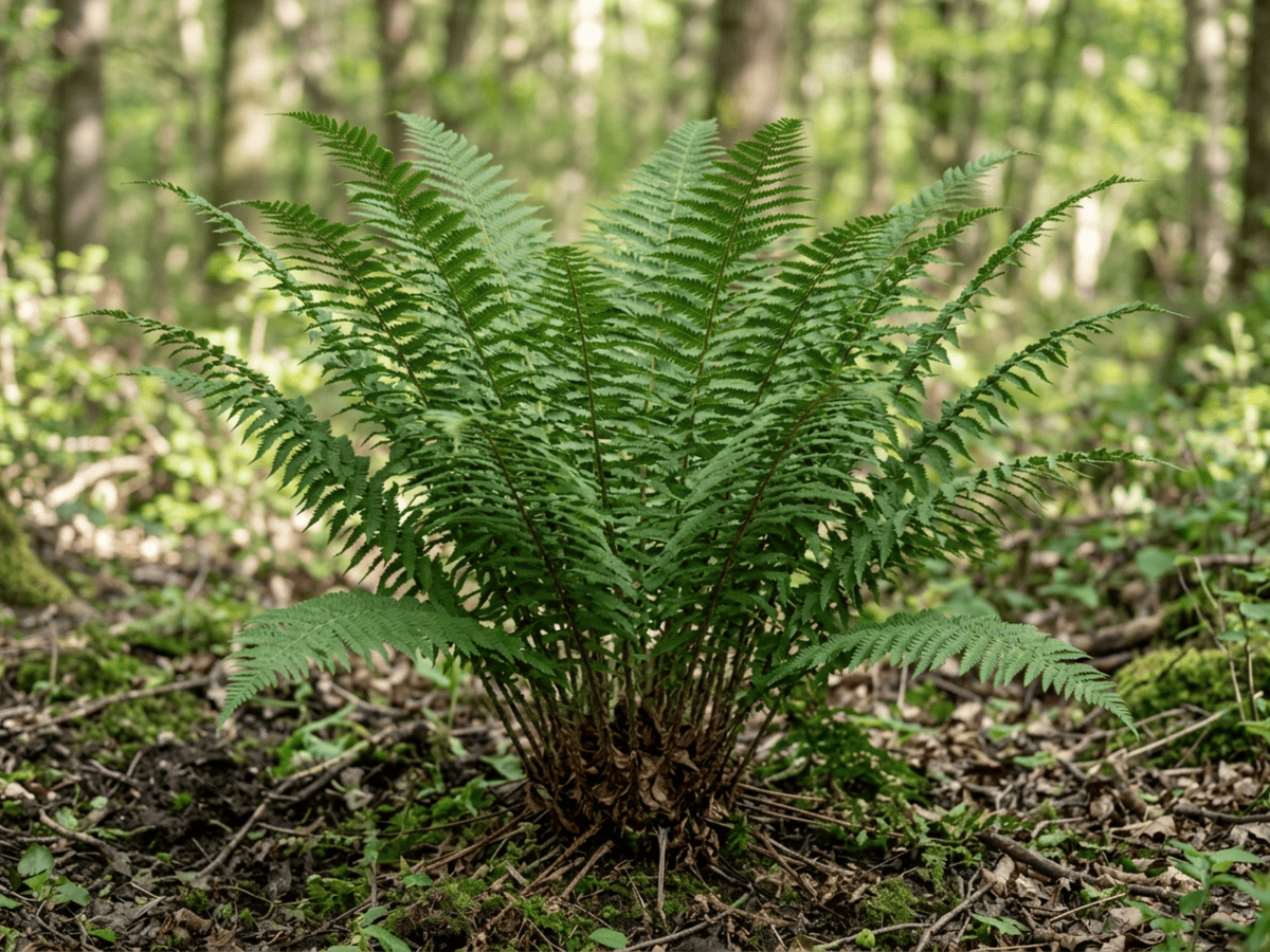 Echter Wurmfarn (Dryopteris filix-mas), ganze Pflanze