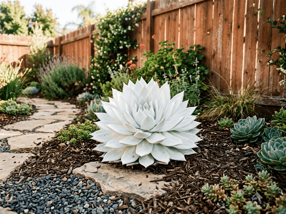 Britton's Dudleya in a garden setting