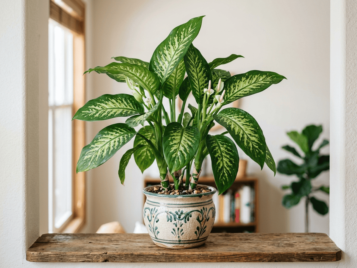 Areca Palm — close-up of leaves and flowers