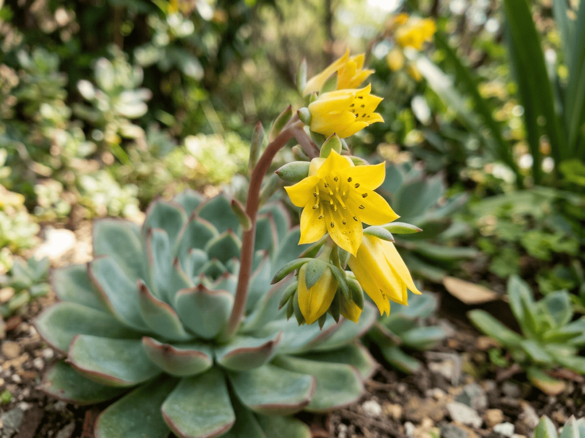 Pulido's Echeveria — close-up of leaves and flowers
