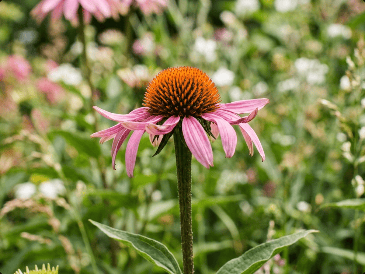 Echinacea purpurea — aspetto stagionale