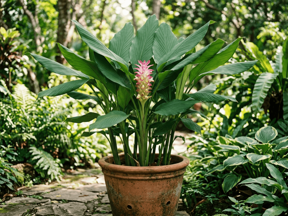 Green Cardamom (Elettaria cardamomum), whole plant